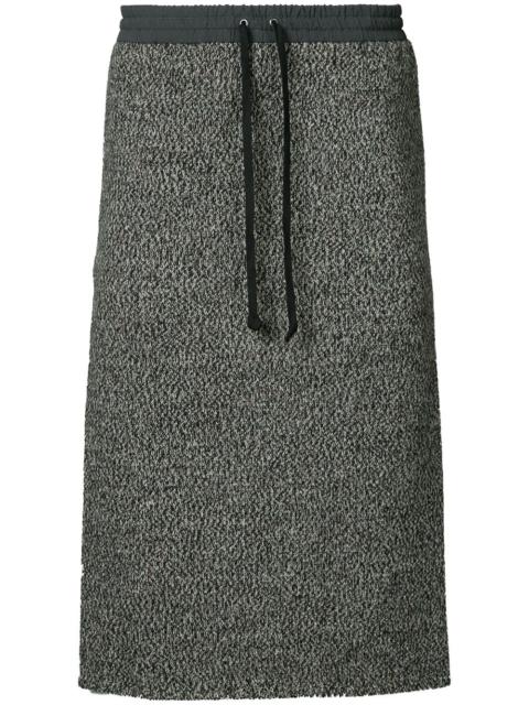 UNDERCOVER wool drawstring skirt