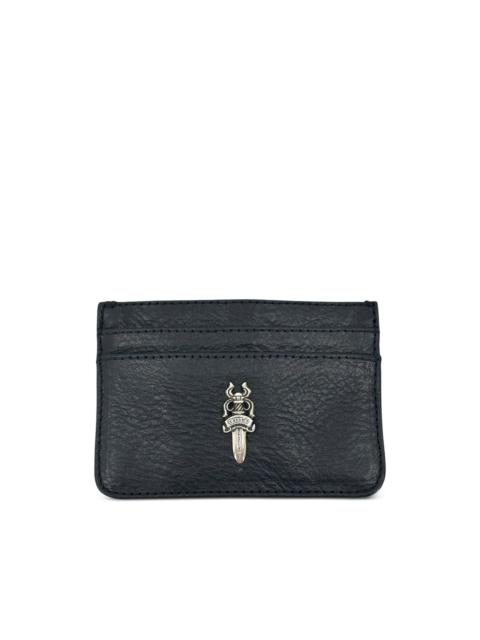 Chrome Hearts Dagger leather cardholder