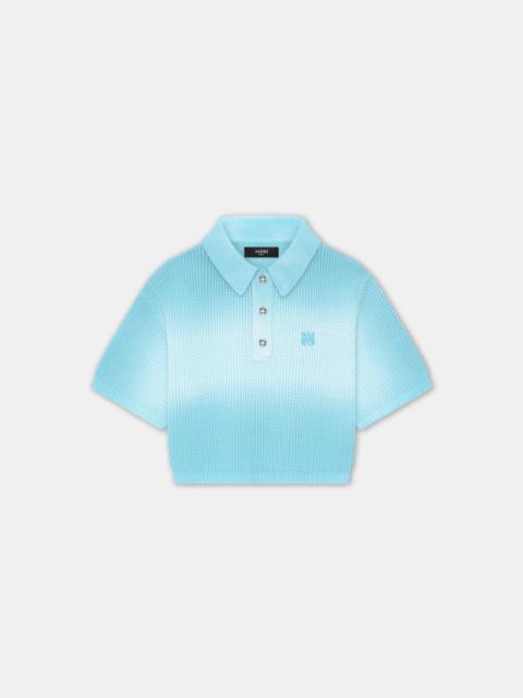 AMIRI WOMEN'S MA CROPPED POLO