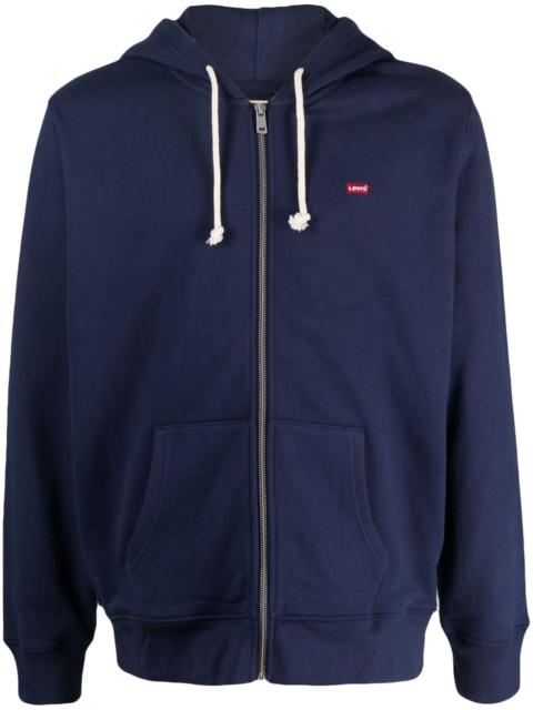 Levi's logo-patch zip-up hoodie