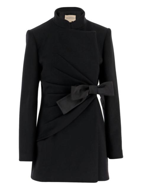Valentino bow-detail wool-blend coat
