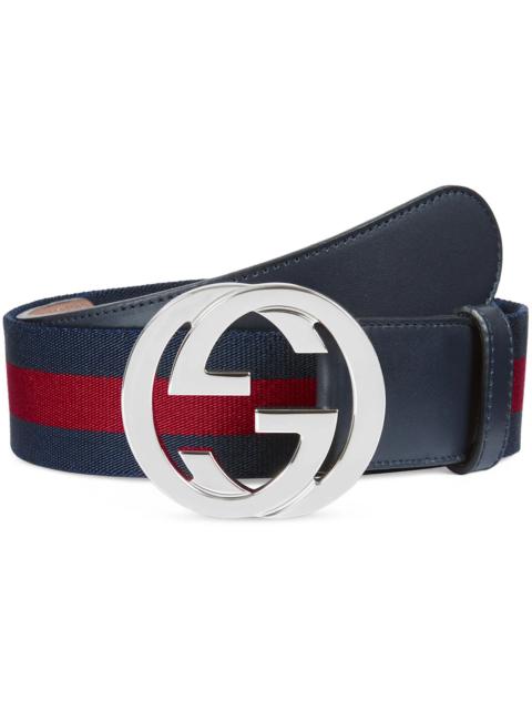 GUCCI Web belt with G buckle