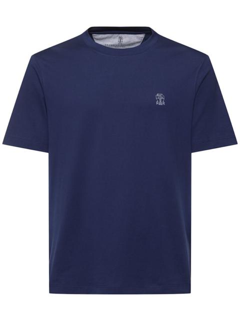 Cotton jersey logo t-shirt