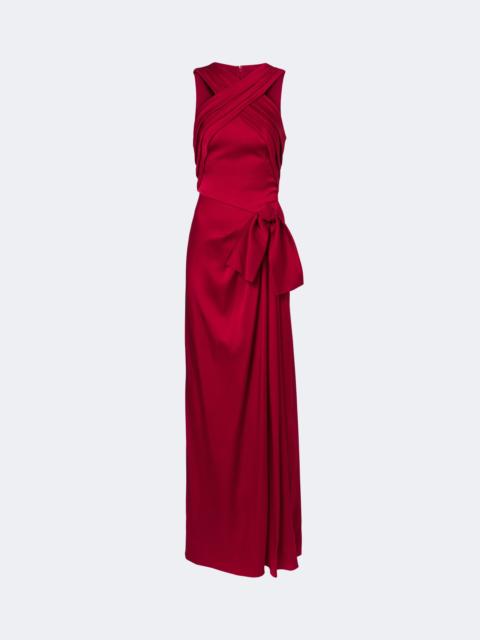 ELIE SAAB Draped halterneck satin gown