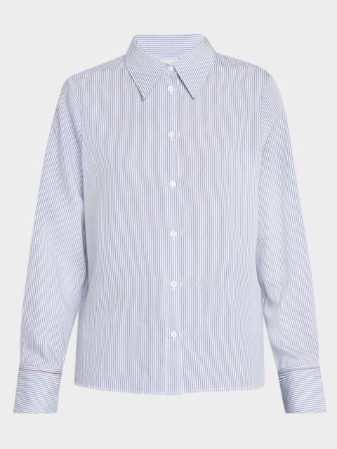 PESERICO Striped Punto Luce Button-Down Shirt