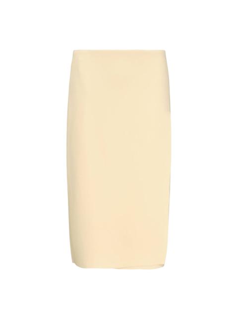Jil Sander Mid Calf Double Face Wrap Skirt