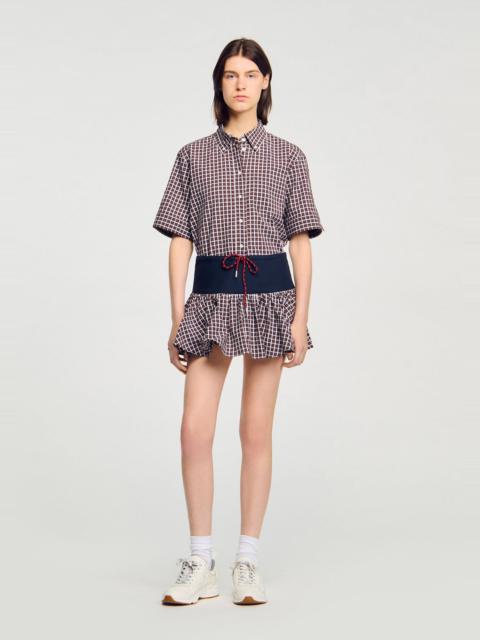 Sandro CHECKED SKORT