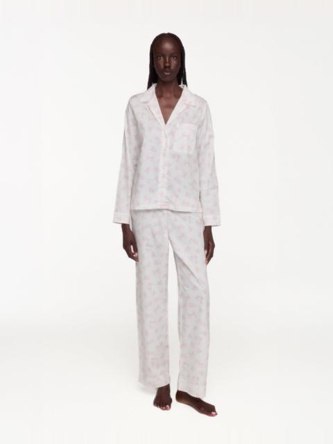 Cou Cou The Pajama Pant: Cou Cou x Sandy Liang Sweet Dreams French Poplin