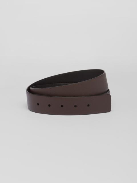 Prada Reversible Saffiano leather belt strap