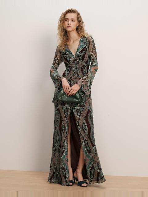 VERONICA BEARD DACIANA SILK MAXI DRESS