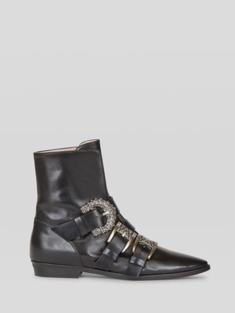 Etro ANKLE BOOTS WITH JEWEL BUCKLES