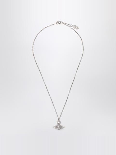 Vivienne Westwood Platinum Orb pendant necklace with crystals