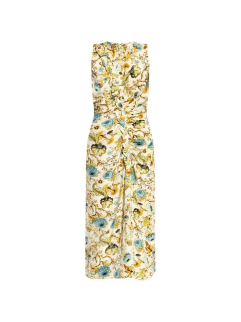 Lorna floral-print silk dress