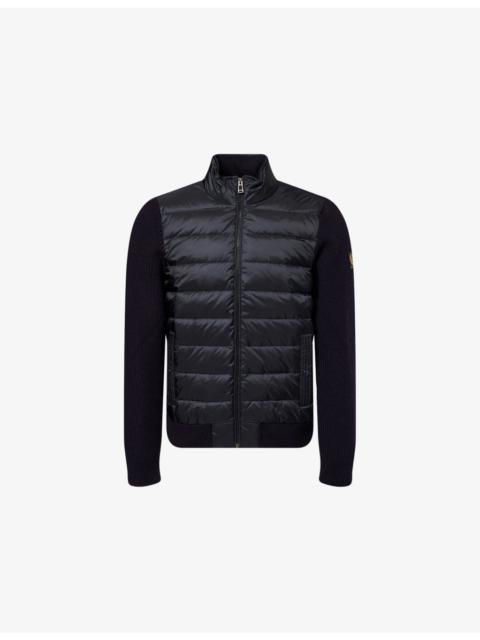 Belstaff Circuiteer Padded Wool Blend Cardigan