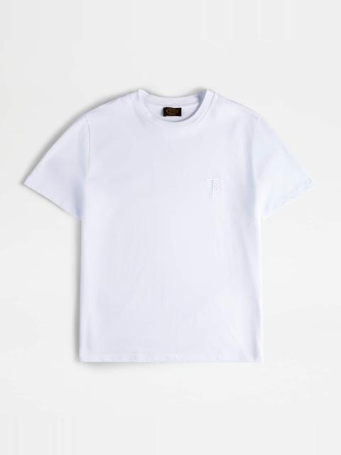 Tod's ROUND NECK T-SHIRT - WHITE