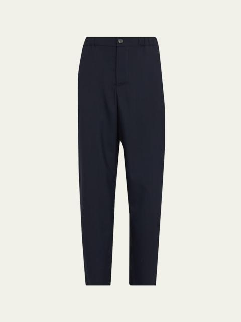 Marni Wool Twill Tapered-Leg Ankle Trousers