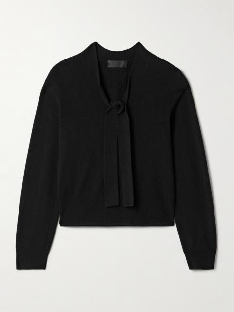 NILI LOTAN Genesis Pussy-bow Cashmere Sweater