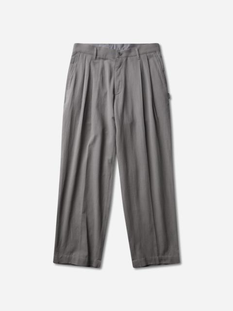 NEIGHBORHOOD Men's Two Tuck Pants Grey