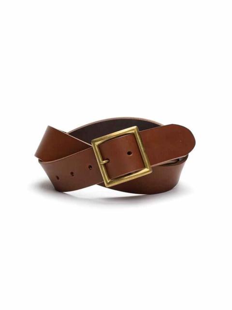 visvim PLAIN BELT 40MM BROWN