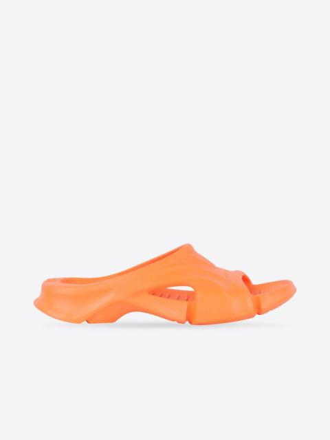BALENCIAGA Men's Mold Slide Sandal in Fluo Orange