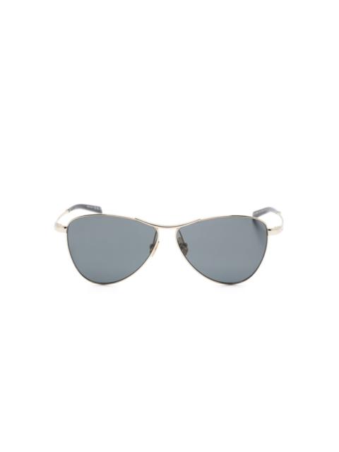 geometric-frame sunglasses