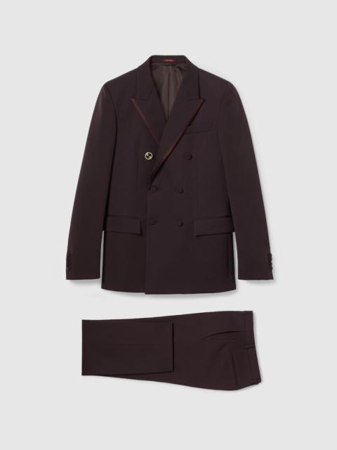 GUCCI Wool barathea suit