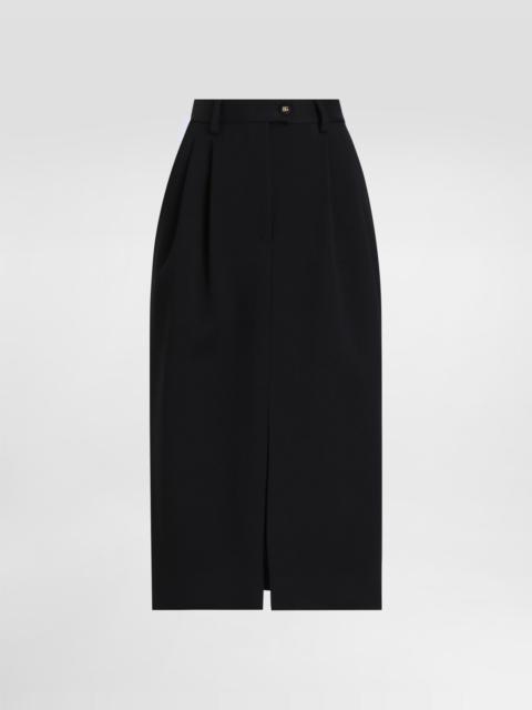 Dolce & Gabbana Wool calf-length pencil skirt
