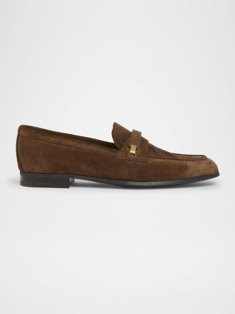 Church's Men's Preston Rubber-Sole Suede Penny Loafers