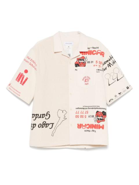 Marine Serre regenerated tote bags bowling shirt