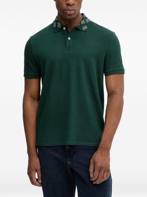GUESS USA short-sleeve pattern-collar polo shirt