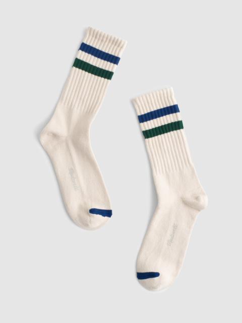 Madewell Striped Crew Sock