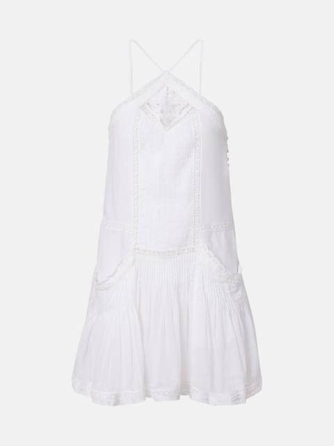 Isabel Marant Étoile Geraldin lace-trimmed cotton minidress