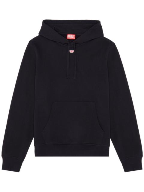 Diesel logo-embroidered cotton hoodie