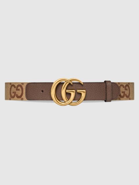 Gucci Monogram Belt in Brown for Men