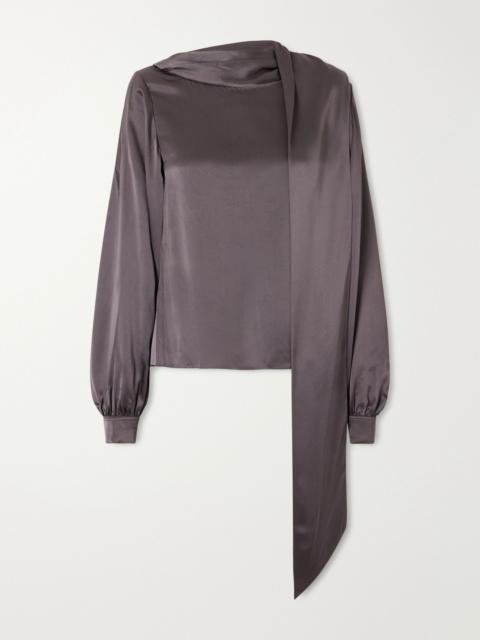 Acne Studios Silk-satin blouse Purple