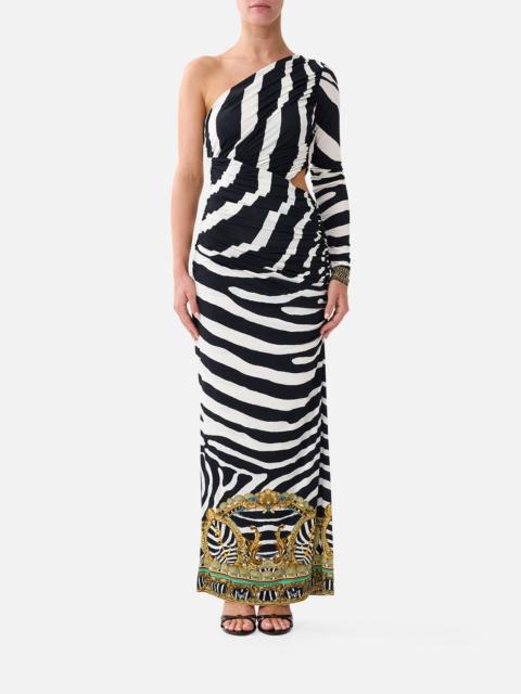 CAMILLA ONE SHOULDER JERSEY CUT OUT DRESS ZIG ZAG ZOO