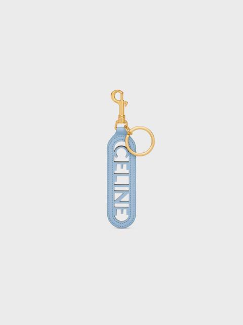 CELINE PERFORATED KEYRING CHARM CELINE in SMOOTH CALFSKIN