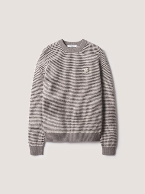 Maison Kitsuné FOX HEAD WAFFLE STITCH COMFORT JUMPER