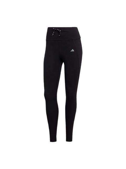 (WMNS) adidas Run Essentials Stay in Play 7/8 Leggings Asia Sizing 'Black' HY2902