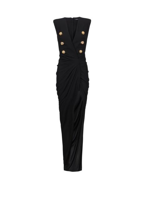 Balmain Long tailored crepe dress