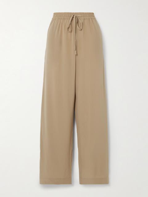 MATTEAU Silk Crepe De Chine Track Pants