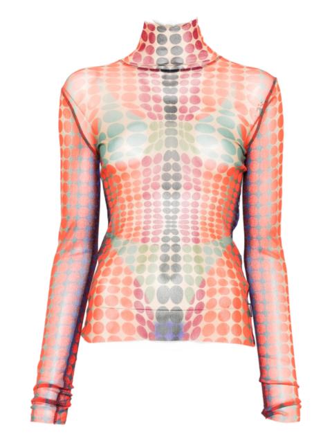 Jean Paul Gaultier Patterned Top
