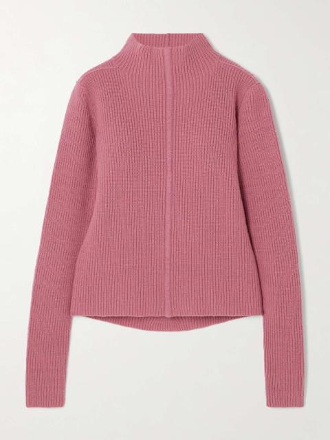 Rick Owens Maglia ribbed cashmere and wool-blend turtleneck sweater