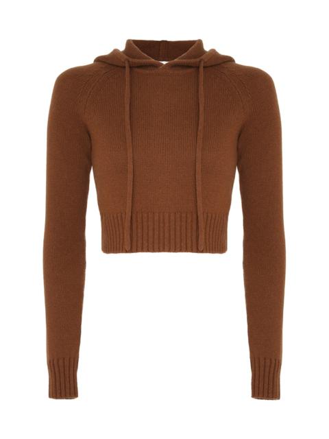 NATURA CROPPED HOODED SWEATER