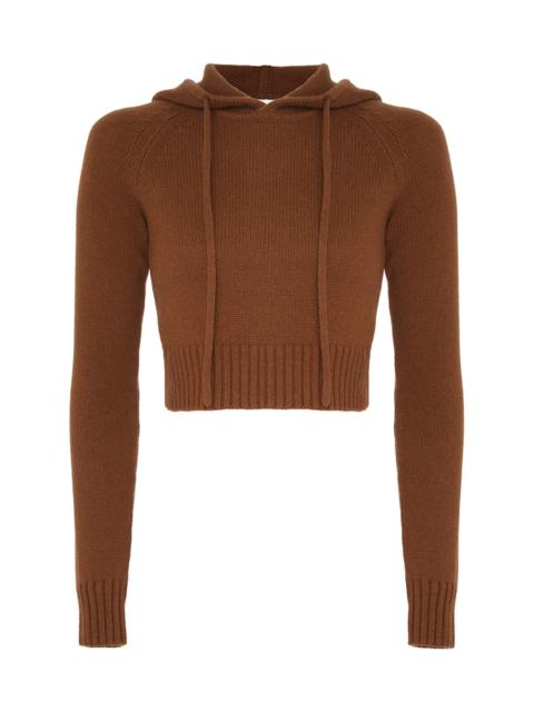 Zimmermann NATURA CROPPED HOODED SWEATER