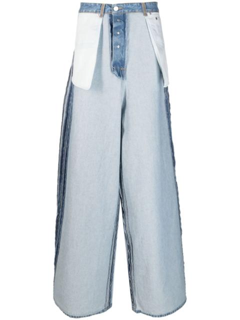 VETEMENTS wide-leg denim jeans