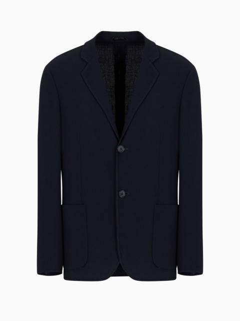 Single-breasted, virgin-wool jacket