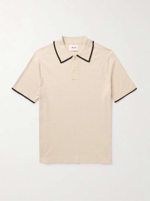 NN07 Damon 6649 Silk and Cotton-Blend Polo Shirt