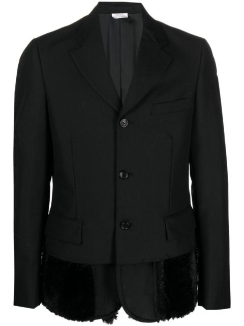 Comme des Garçons Homme Plus flocked layered blazer