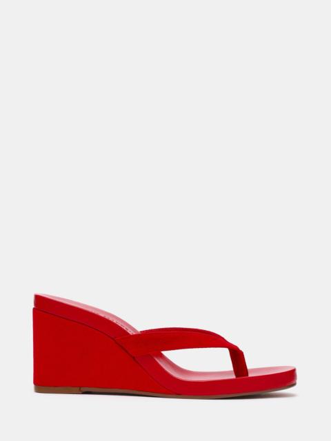 STEVE MADDEN PLAYING RED SUEDE